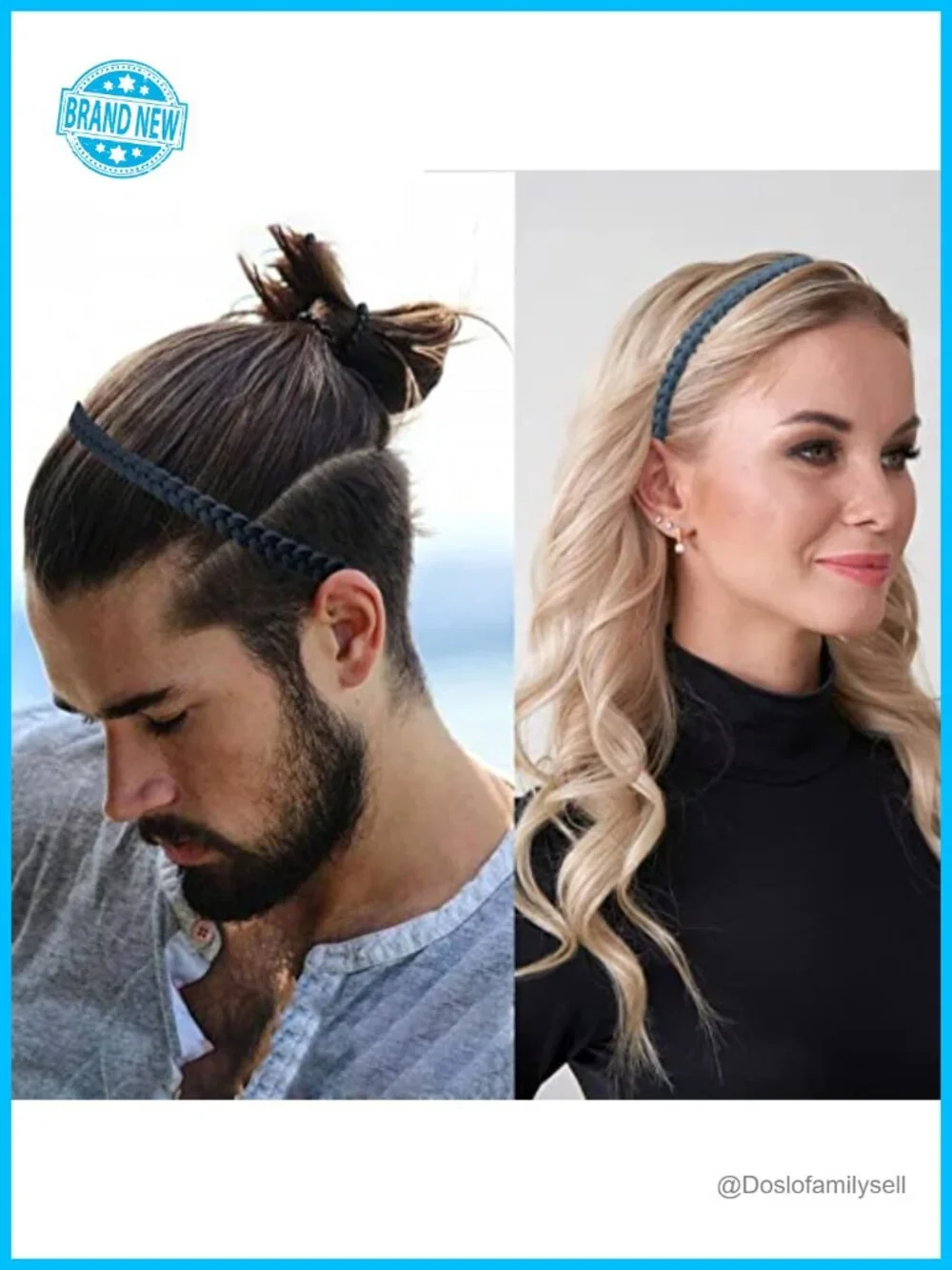 10 Pack Non-Slip Plastic Headbands with Teeth Comb for Women Men Teens